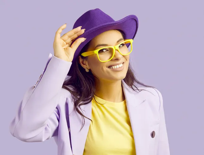 a lady wearing a corporate clothing hat from Ignition Marketing