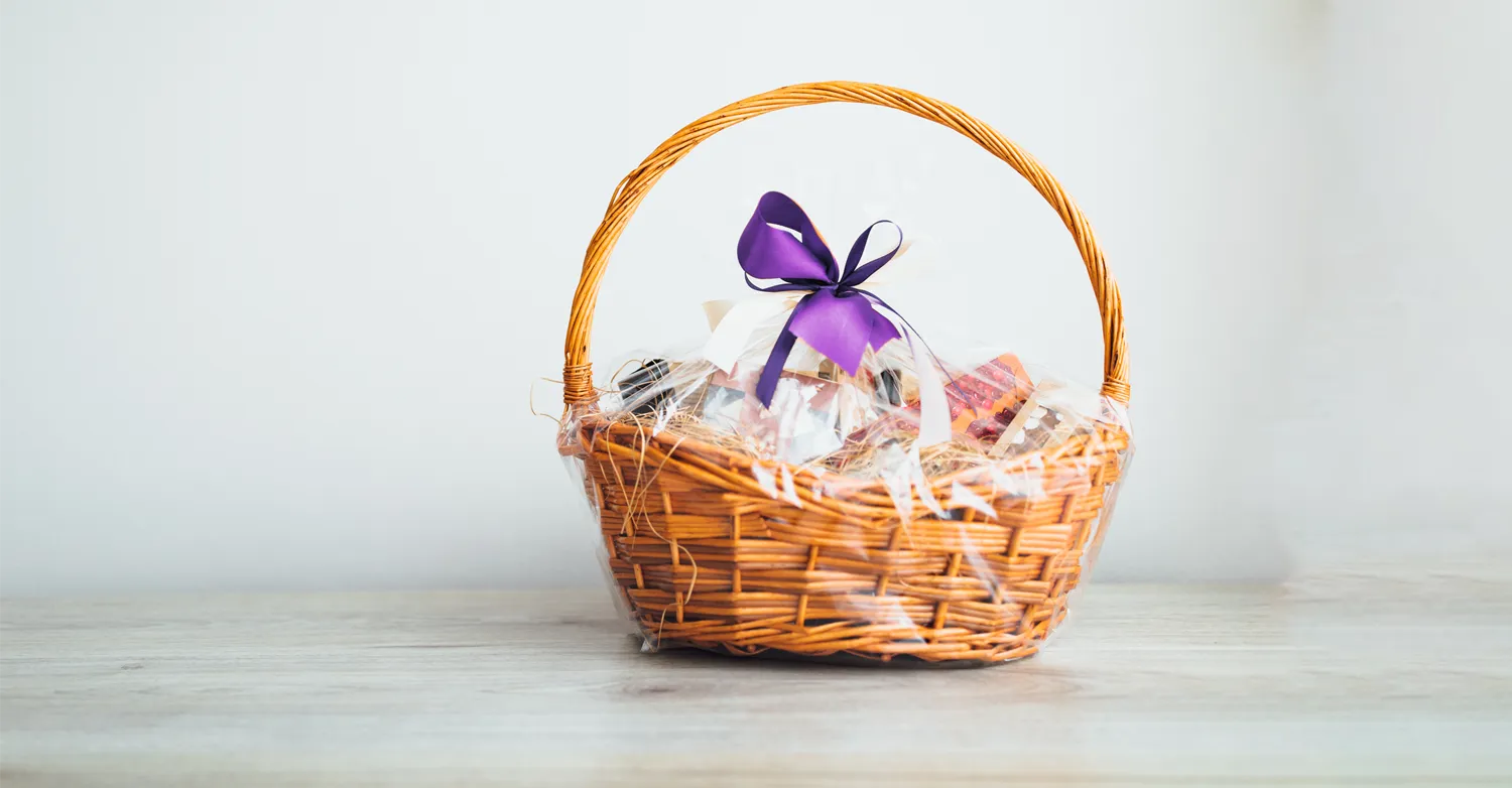 Promotional gift hamper basket